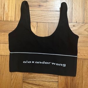 New Alexander Wang Jersey Crop Top